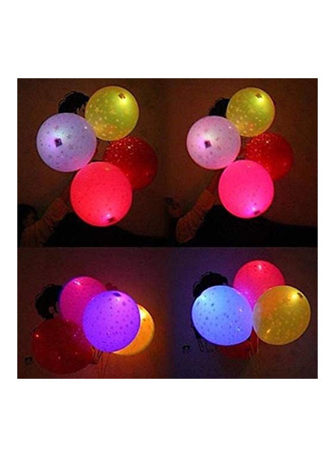 5 Pieces Printed Colorful Led Lighting Up Balloons  - Image 2