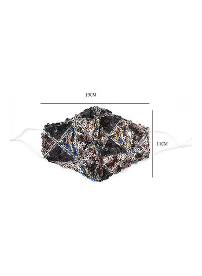 VILILY Reusable Fashion Sequin Mask  - Image 3