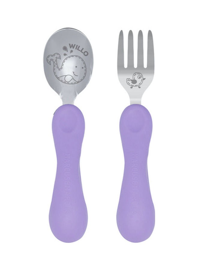 Marcus & Marcus Easy Grip Spoon & Fork Set - Image 1