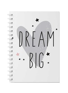 LOWHA Spiral Notebook for School or Business Note Taking with 60 Sheets Dream Big Multicolour  - Image 1