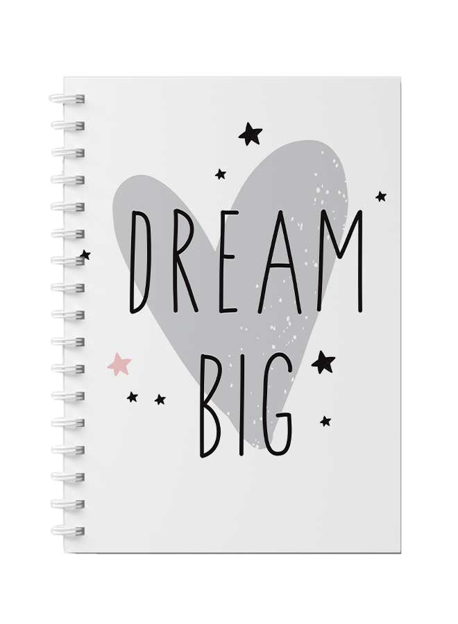 LOWHA Spiral Notebook for School or Business Note Taking with 60 Sheets Dream Big Multicolour  - Image 1