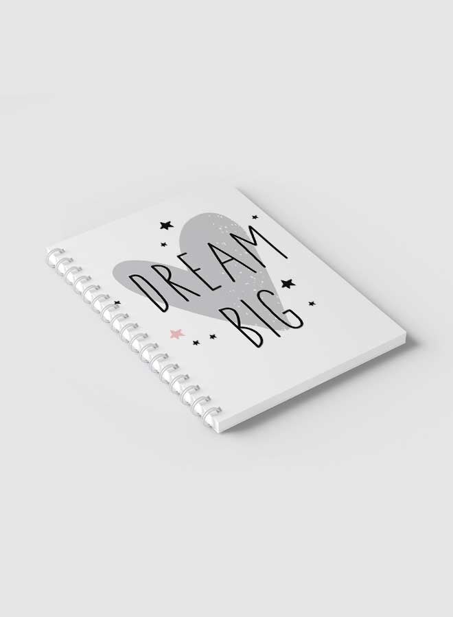 LOWHA Spiral Notebook for School or Business Note Taking with 60 Sheets Dream Big Multicolour  - Image 2