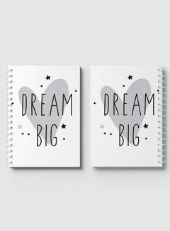 LOWHA Spiral Notebook for School or Business Note Taking with 60 Sheets Dream Big Multicolour  - Image 4