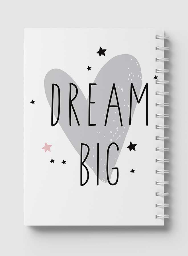 LOWHA Spiral Notebook for School or Business Note Taking with 60 Sheets Dream Big Multicolour  - Image 5