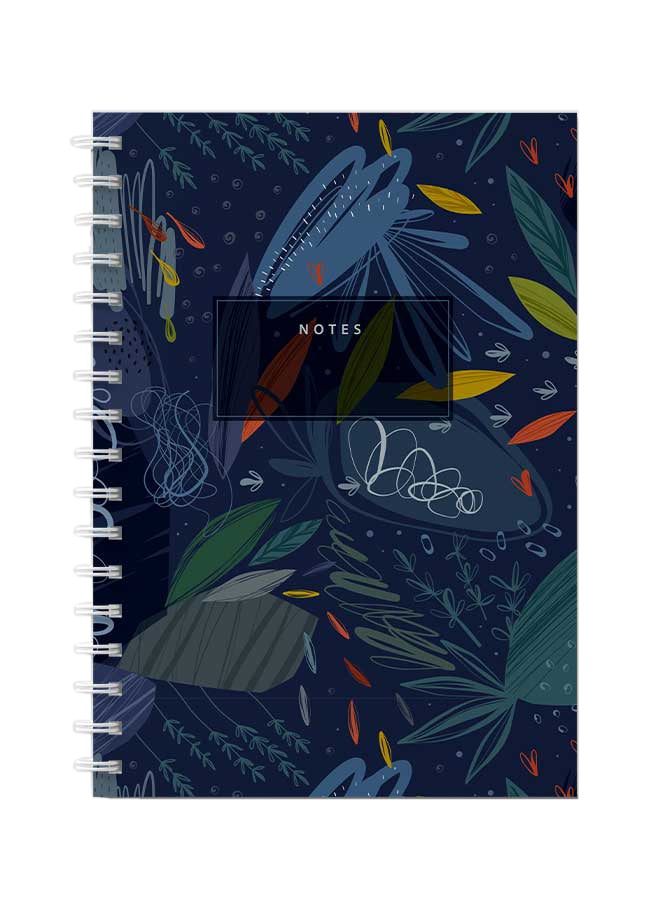 LOWHA - Spiral Notebook For School Or Business Note Taking With 60 Sheets  Cool Seamless Abstract Art Multicolour - Image 1