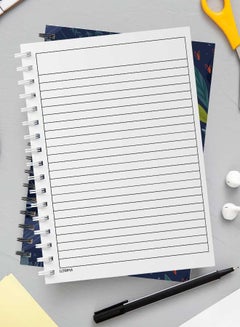LOWHA Spiral Notebook For School Or Business Note Taking With 60 Sheets  Cool Seamless Abstract Art Multicolour  - Image 3