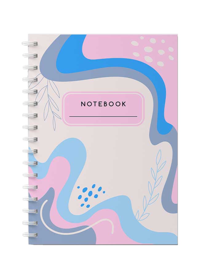 LOWHA Spiral Notebook For School Or Business Note Taking With 60 Sheets  Contemporary Abstract Multicolour - Image 1