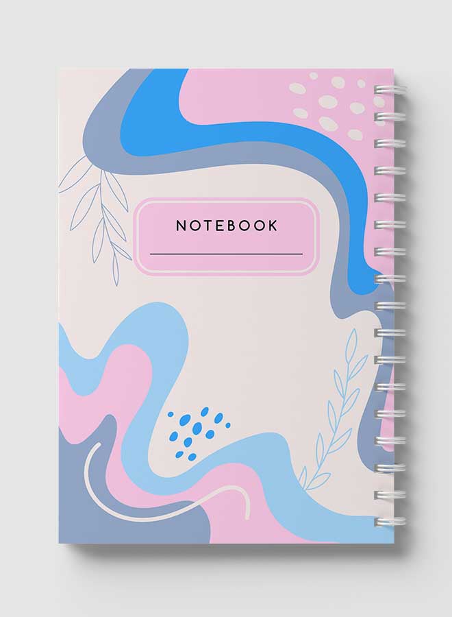LOWHA Spiral Notebook For School Or Business Note Taking With 60 Sheets  Contemporary Abstract Multicolour - Image 5