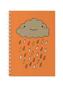 LOWHA Spiral Notebook For School Or Business Note Taking With 60 Sheets  Cloud And Rain Multicolour  - Image 1
