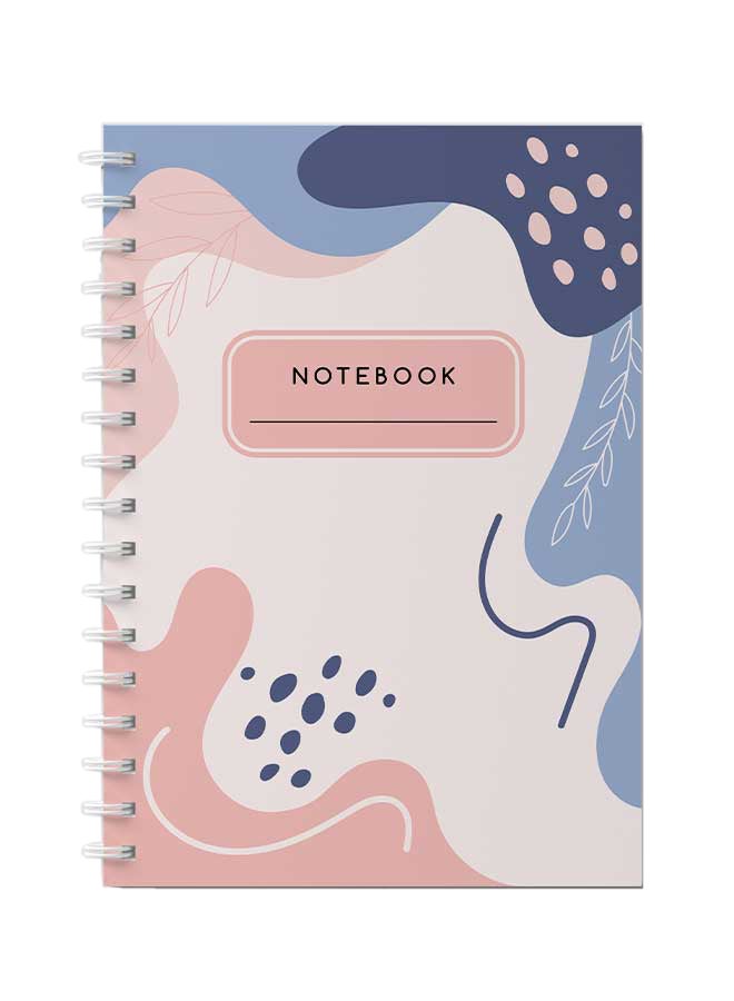 LOWHA Spiral Notebook For School Or Business Note Taking With 60 Sheets  Aesthetic Floral Art Multicolour - Image 1