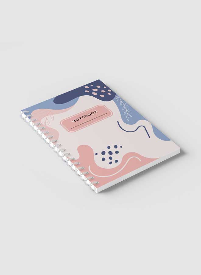 LOWHA Spiral Notebook For School Or Business Note Taking With 60 Sheets  Aesthetic Floral Art Multicolour - Image 2