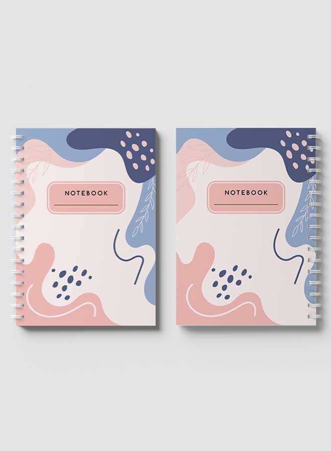 LOWHA Spiral Notebook For School Or Business Note Taking With 60 Sheets  Aesthetic Floral Art Multicolour - Image 4