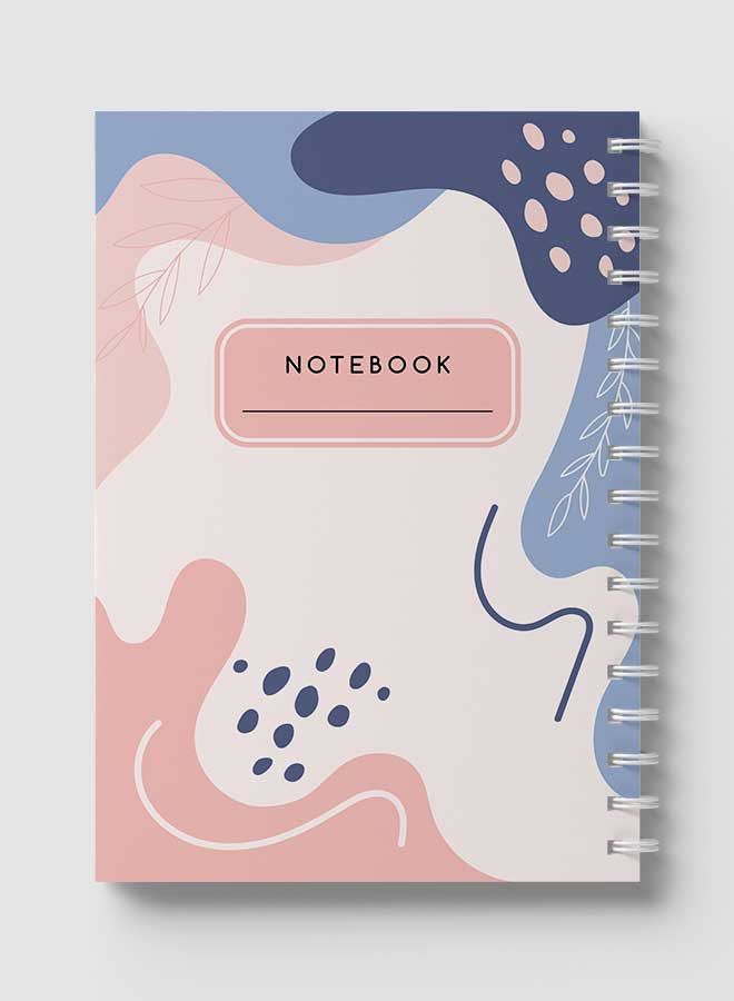 LOWHA Spiral Notebook For School Or Business Note Taking With 60 Sheets  Aesthetic Floral Art Multicolour - Image 5