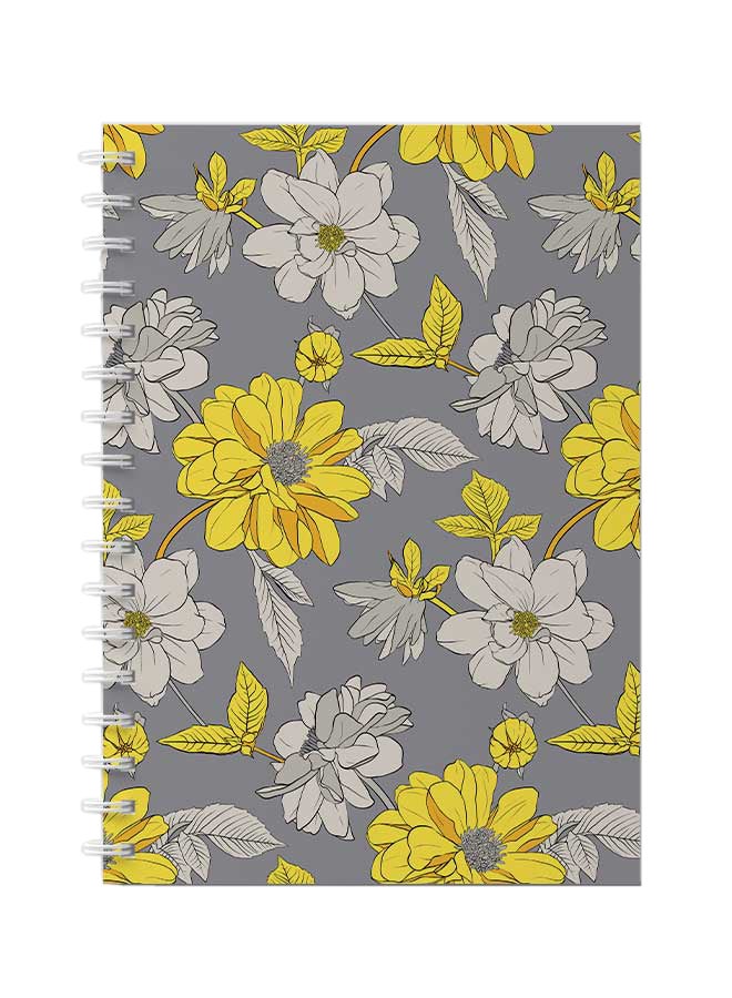 LOWHA Spiral Notebook For School Or Business Note Taking With 60 Sheets  Abstract Floral Vector Multicolour - Image 1