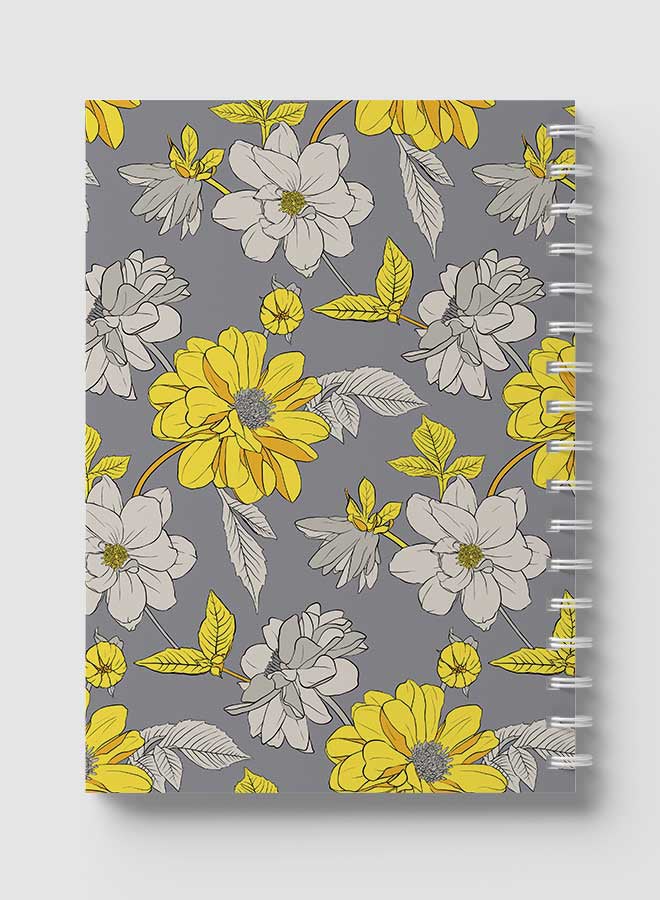 LOWHA Spiral Notebook For School Or Business Note Taking With 60 Sheets  Abstract Floral Vector Multicolour - Image 5