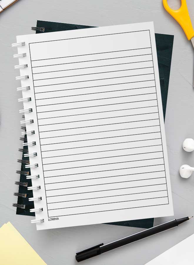 لوحة - دفتر ملاحظات بسلك حلزوني للمدرسة أو تدوين الملاحظات الخاصة بالعمل مع 60 ورقة بتأثير كراك جلاس متعدد الألوان - Image 1