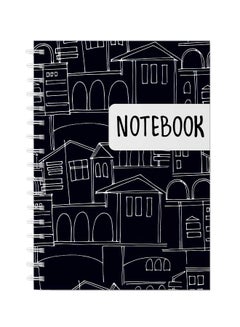 LOWHA Spiral Notebook For School Or Business Note Taking With 60 Sheets  Patterns With Cityscapes Multicolour  - Image 1