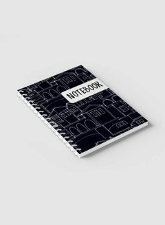 LOWHA Spiral Notebook For School Or Business Note Taking With 60 Sheets  Patterns With Cityscapes Multicolour  - Image 2