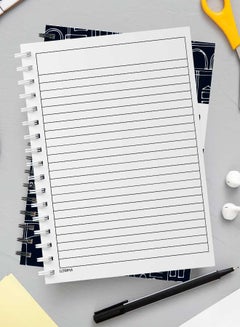 LOWHA Spiral Notebook For School Or Business Note Taking With 60 Sheets  Patterns With Cityscapes Multicolour  - Image 3