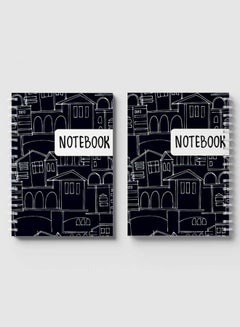 LOWHA Spiral Notebook For School Or Business Note Taking With 60 Sheets  Patterns With Cityscapes Multicolour  - Image 4