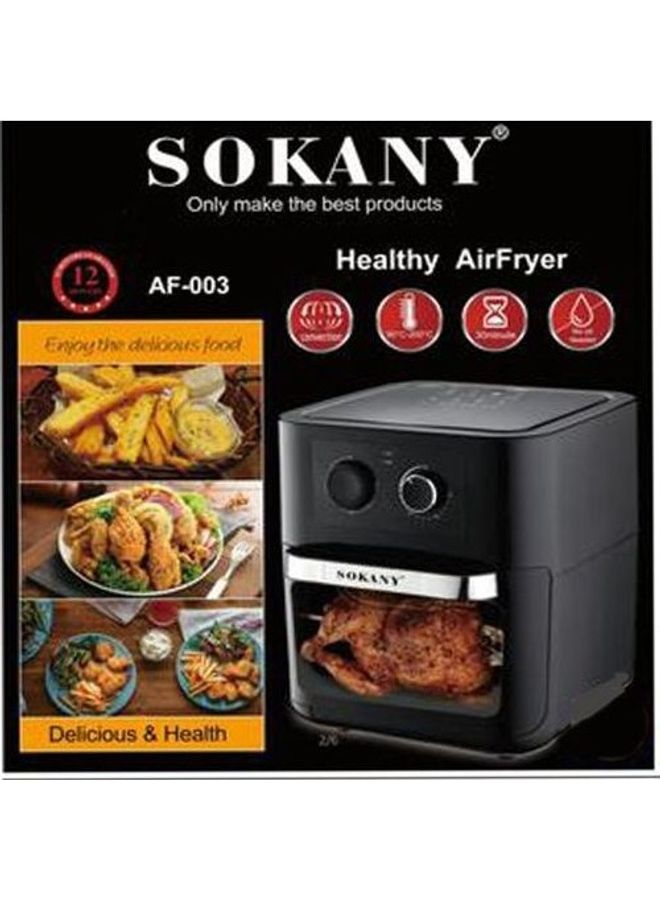 sokany Healthy Air Fryer 10 L 1700 W AF-003 Black - Image 2
