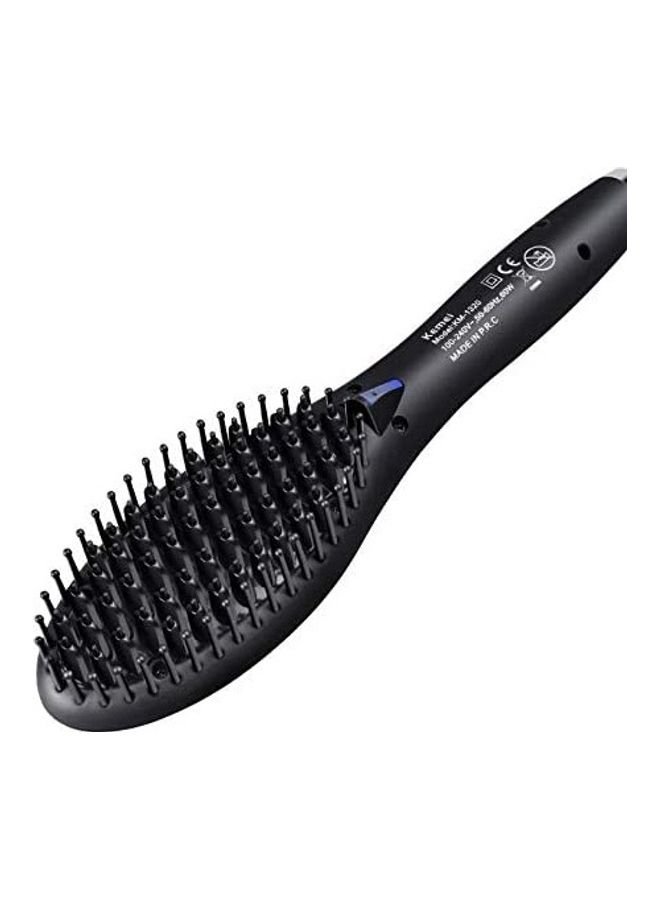Kemei Hair Straightener Brush Black 60meter - Image 1