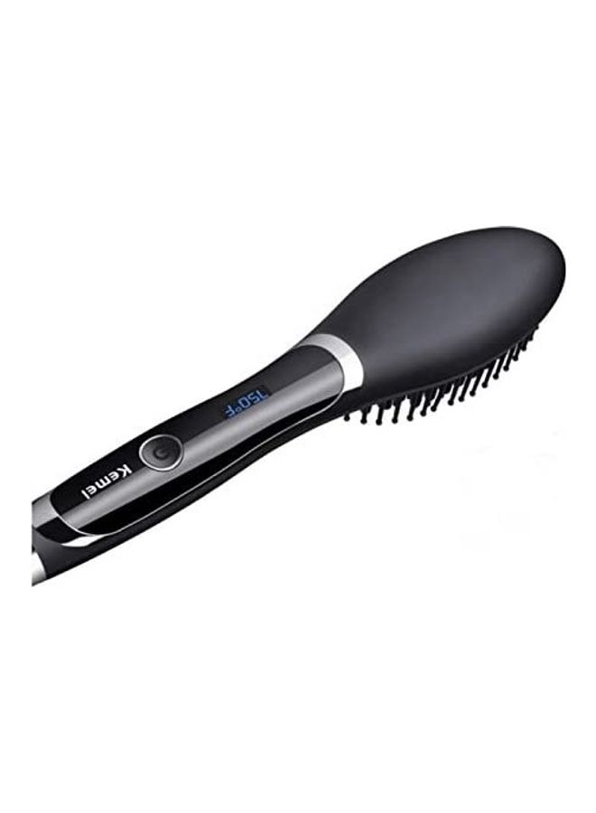 Kemei Hair Straightener Brush Black 60meter - Image 2