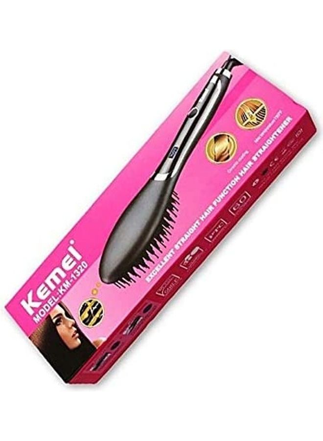 Kemei Hair Straightener Brush Black 60meter - Image 3