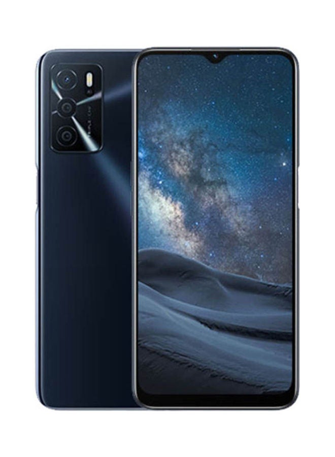 أوبو - هاتف A16 ثنائي الشريحة بذاكرة رام 3 جيجابايت وذاكرة داخلية 32 جيجابايت بتقنية 4G لايت بلون أسود - Image 1