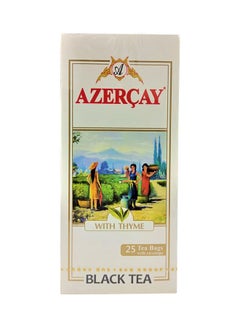 Black Tea with Azerbaijan 25 Tea Bags Envelope Thyme 50grams - v1638941923/N52100256A_1