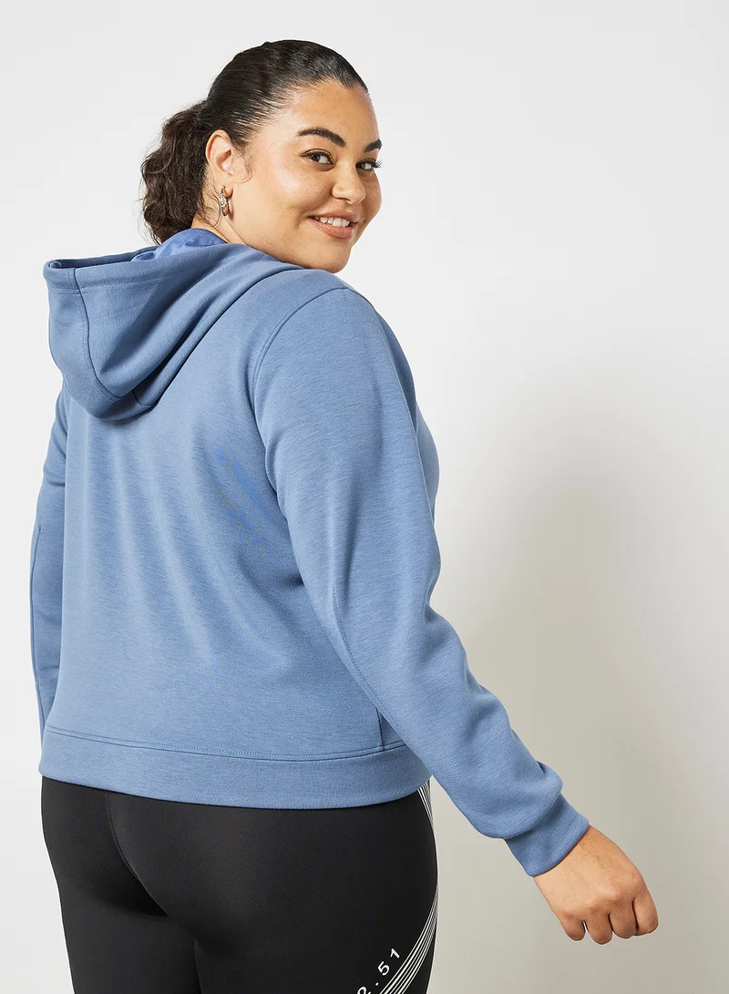 ONLY Curvy Basic Hoodie Blue