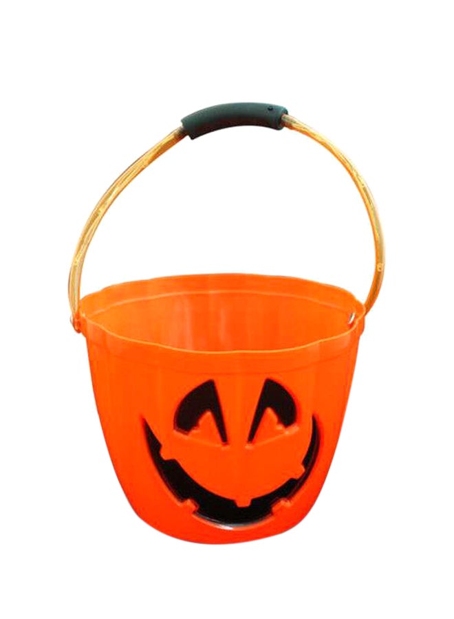 Party Magic Pumpkin Bucket With Flashing Light Halloween Prop One size