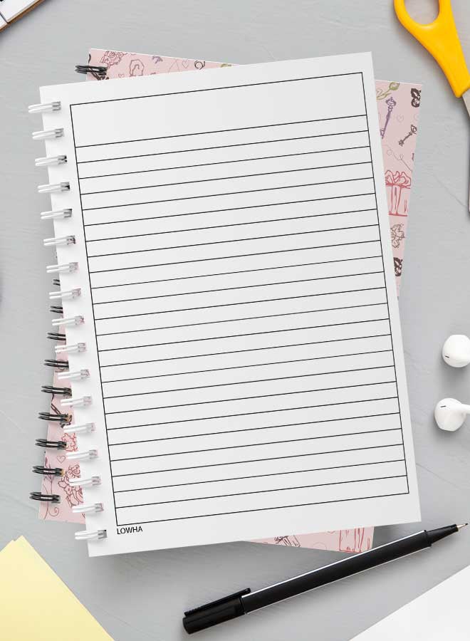 LOWHA - 60-Sheets Spiral Notebook Multicolour - Image 1