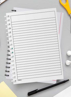 LOWHA Spiral Notebook For School Or Business Note Taking With 60 Sheets Abstarct Coloured Maze Multicolour  - Image 3