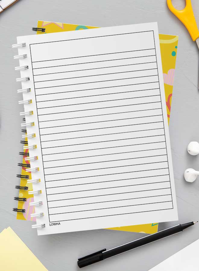 LOWHA 60-Sheets Spiral Notebook Multicolour - Image 3