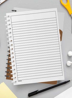 LOWHA Spiral Notebook for School or Business Note Taking with 60 Sheets Cartoon Bear Pink Ribbon Multicolour  - Image 3