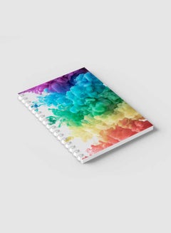 LOWHA Spiral Notebook For School Or Business Note Taking With 60 Sheets Abstract Coloured Smokes Multicolour  - Image 2