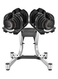 Yalla HomeGym Pair Of Smart Adjustable Dumbbells & Rack Set 40kg  - Image 1