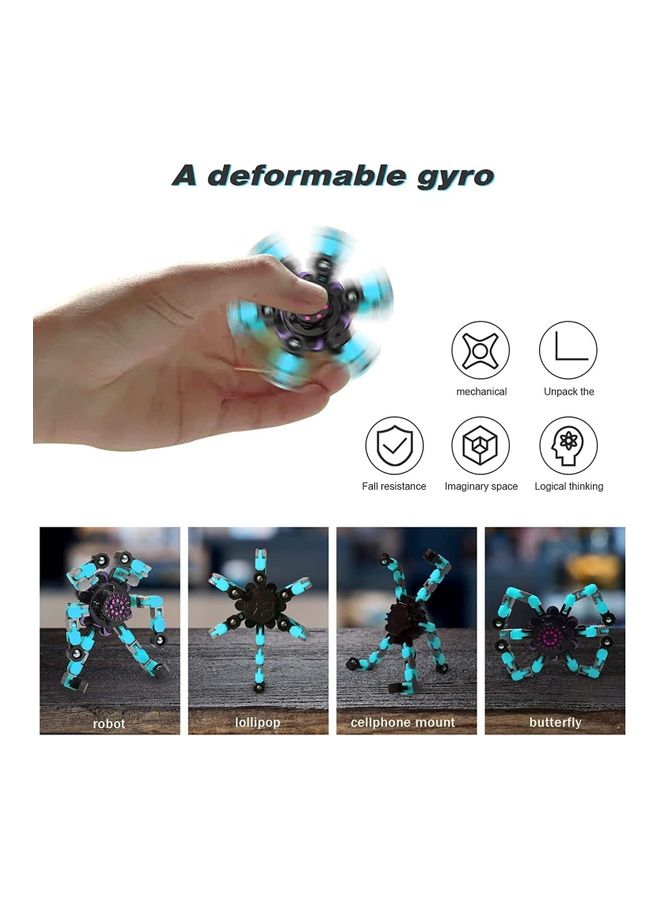 MissTiara 3-Pieces Transformable Fingertip Spinners Toys 7x7cm - Image 3