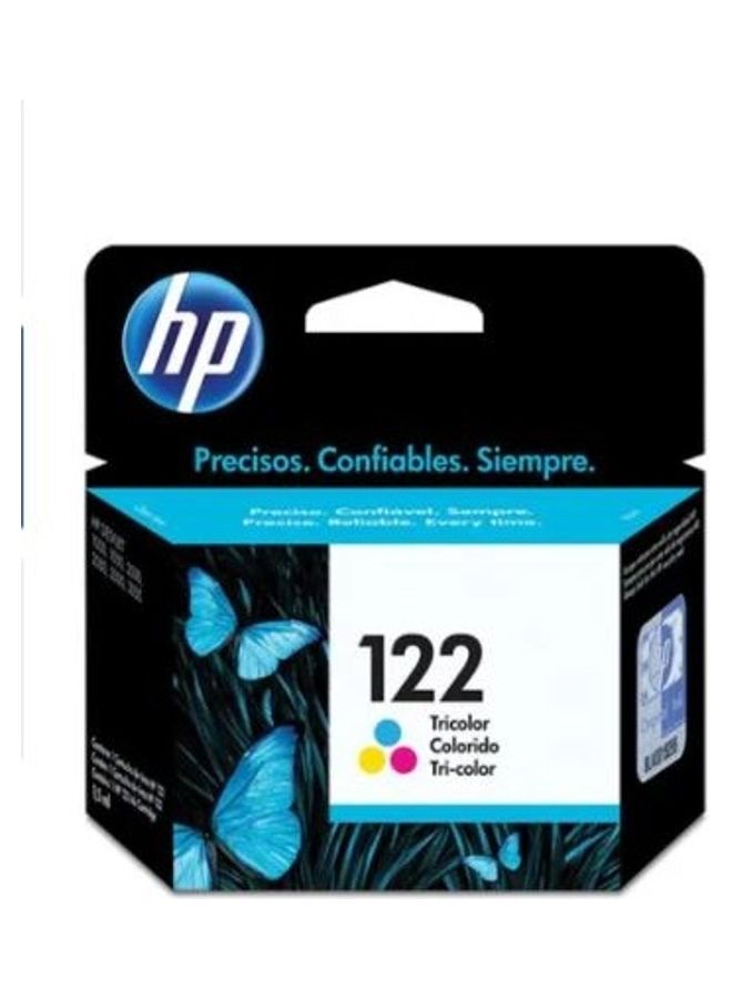 HP 122 Tri-Colour Printer Ink Cartridge Original CH562HK, Single-Pack Multicolour  - Image 2