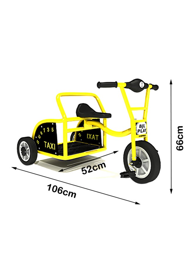 JSAITOYS Children's Outdoor Steel Tube Three-Wheeled Scooter  - Yellow 106x52x66cm  - Image 2