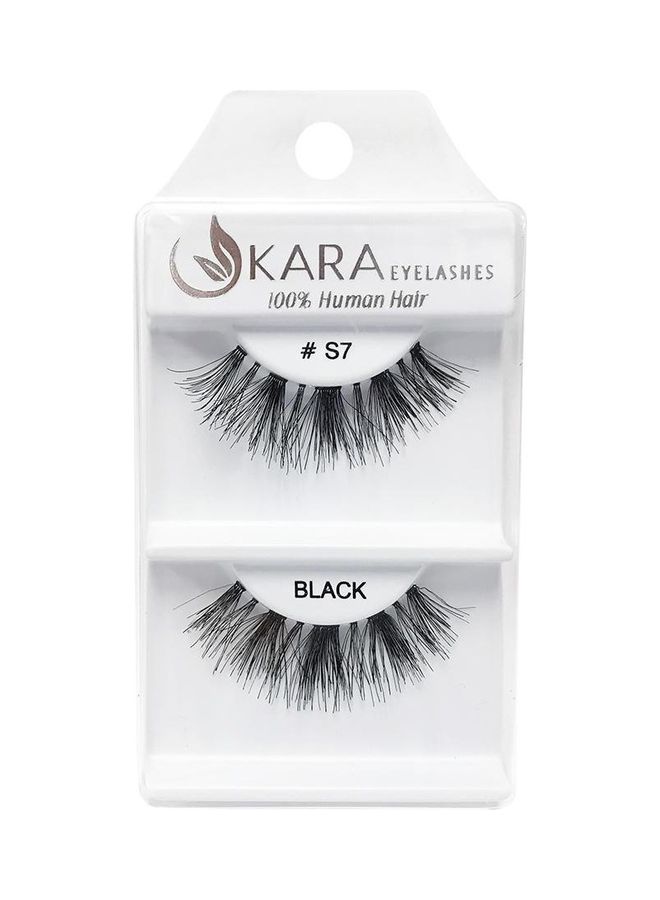 Kara Beauty Human Hair Eyelashes - S7 Black