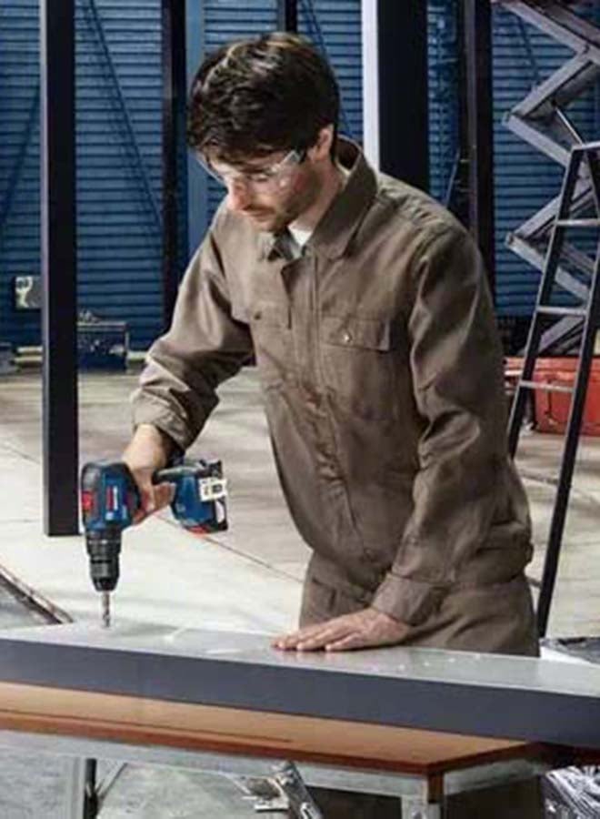 BOSCH - GSB 18V-50 (2x5.0 Ah) Battery Cordless Impact Drill Blue - Image 1