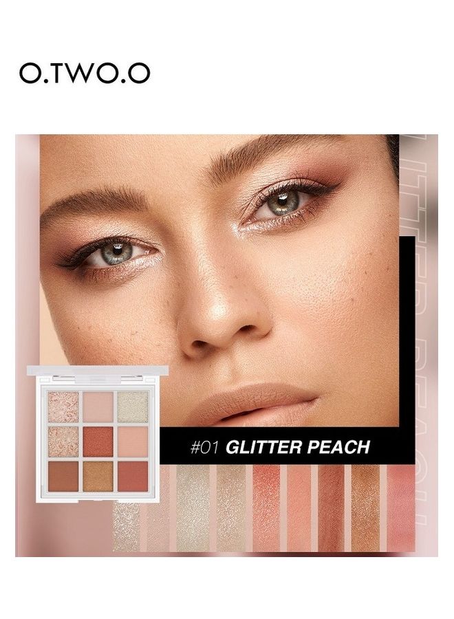 O.TWO.O - Matte Glitter Eye Shadow Palette Multicolour - Image 1