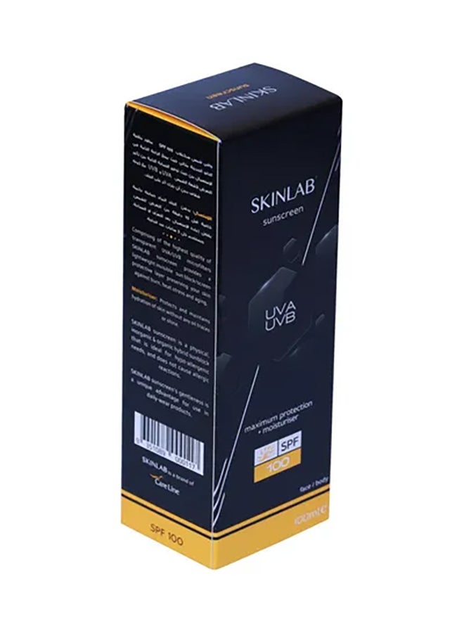 SKINLAB - SPF 100 Sunscreen UVA UVB Max Protection Moisturizer 100ml - Image 1