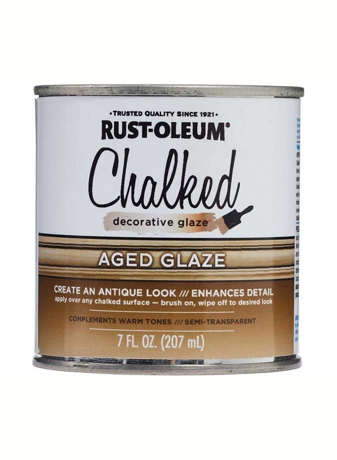 RUST-OLEUM Chalked Paint Aged Glaze Brown  - Image 2