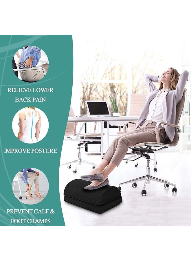Generic - Foot Rest for Under Desk At Work Black - Image 1