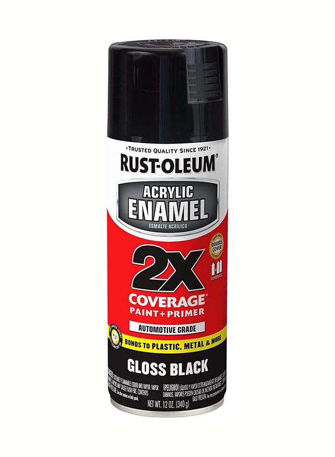 RUST-OLEUM Acrylic Enamel 2X Spray Black 