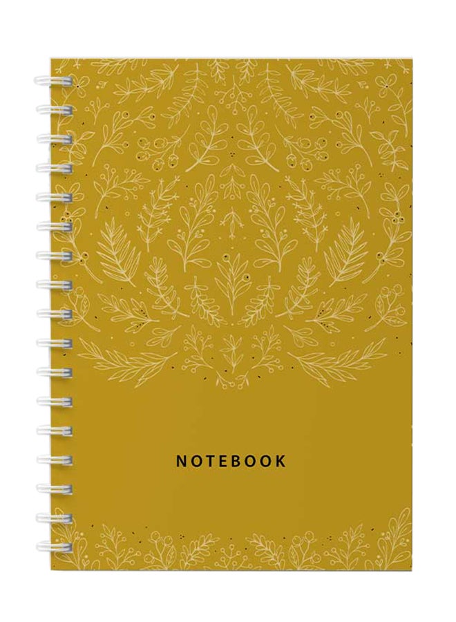 LOWHA Spiral Notebook with 60 Sheets For School Or Business Note Taking - Floral Design Pattern Multicolour - Image 1