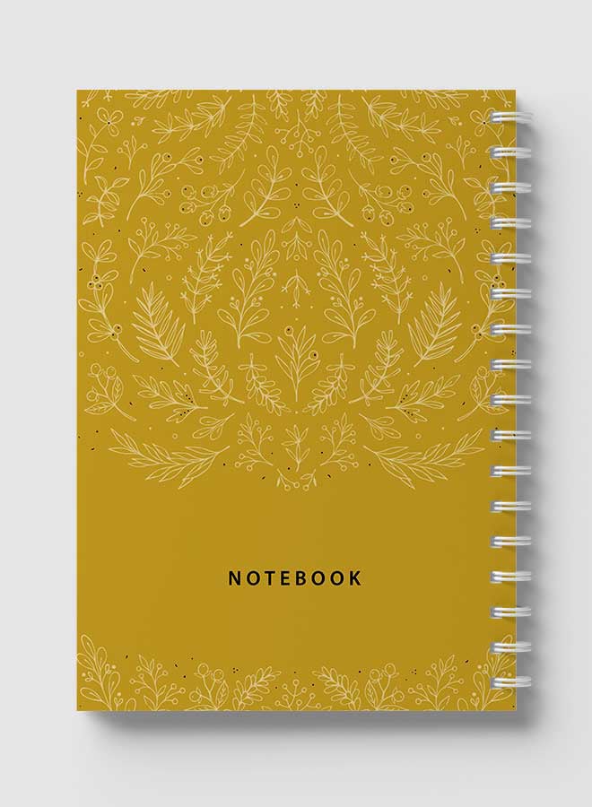 LOWHA Spiral Notebook with 60 Sheets For School Or Business Note Taking - Floral Design Pattern Multicolour - Image 5
